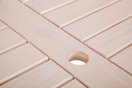 lauko stalai senukai - Lauko stalas Folkland Timber Lolland White, 150 x 85 x 73 cm - 2 nuotrauka