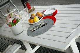lauko stalai senukai - Lauko stalas Folkland Timber Lolland White, 150 x 85 x 73 cm - 4 nuotrauka