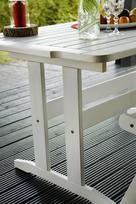 lauko stalai senukai - Lauko stalas Folkland Timber Lolland White, 150 x 85 x 73 cm - 5 nuotrauka