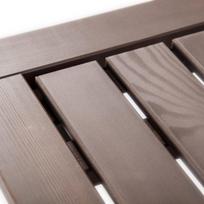 lauko stalai senukai - Lauko stalas Folkland Timber Heini-4 Graphite, 130 x 70 x 73 cm - 4 nuotrauka
