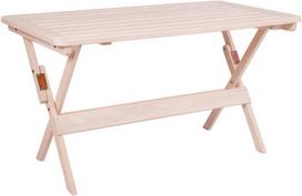 Lauko stalas Folkland Timber Heini-4 White, 130 x 70 x 73 cm