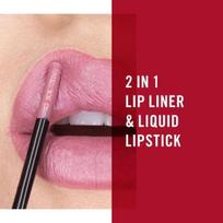dazai 8.1 - Rimmel London Lip Art Graphic Liquid Lipstick 1.8ml 810 - 7 nuotrauka