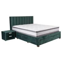 lova bed grace 160x200cm - Lova Home4you Grace + Harmony Top Green, su čiužiniu, 160 x 200 cm - 5 nuotrauka