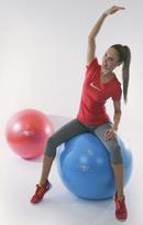 gimnastikos kamuolys 75 - Christopeit Gymnastics Ball Blue 75cm - 3 nuotrauka