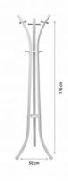 manekeno stovas - GoodHome Standing Clothes Rack White - 4 nuotrauka