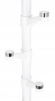 pakabos kabyklos - GoodHome Standing Clothes Rack 180cm White - 2 nuotrauka
