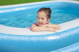 senukai baseinai - Bestway Blue Rectangular Pool 54006 262x175x51cm - 3 nuotrauka