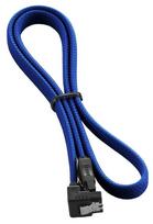 sata 3 cable - CableMod ModMesh Right Angle SATA 3 Cable 60cm Blue - 1 nuotrauka