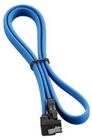 sata 3 cable - CableMod ModMesh Right Angle SATA 3 Cable 60cm Light Blue - 1 nuotrauka
