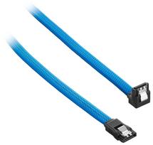 sata 3 cable - CableMod ModMesh Right Angle SATA 3 Cable 60cm Light Blue - 2 nuotrauka