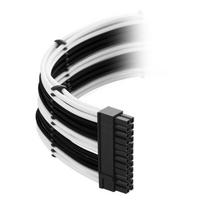 corsair laidai - CableMod C-Series ModMesh Classic Cable Kit For Corsair AXi/HXi/RM(Yellow Label) Black/White - 2 nuotrauka
