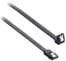 sata 3 cable - CableMod ModMesh Right Angle SATA 3 Cable 60cm Carbon - 2 nuotrauka