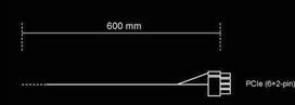 pci express kabelis - Be Quiet! Power Cable CP-6610 0.6m Black - 2 nuotrauka