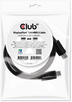 displayport 1.4 kabelis - Club 3D DisplayPort 1.4 HBR3 Cable 2m Black - 5 nuotrauka