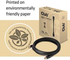 displayport 1.4 kabelis - Club 3D DisplayPort 1.4 HBR3 8K Cable 5m Black - 6 nuotrauka