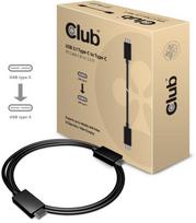 active usb cable - Club 3D USB 3.1 Type-C Cable 10Gbps 4K60Hz PD 100W M/M 0.8m Black - 1 nuotrauka