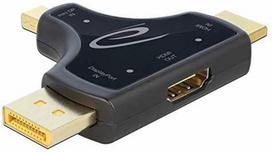 hdmi to displayport kabelis - DeLOCK 64059 3in1 HDMI / DisplayPort / Mini DisplayPort Monitor Adapter - 1 nuotrauka