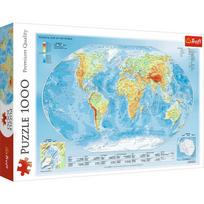 pasaulio zemelapis puzzle - Dėlionė Trefl Pasaulio Žemėlapis 10463, 1000 detalių - 1 nuotrauka