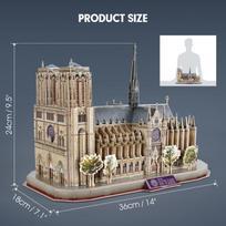 cubicfun 3d puzzle - CubicFun National Geographic Notre Dame De Paris 3D DS0986H - 8 nuotrauka