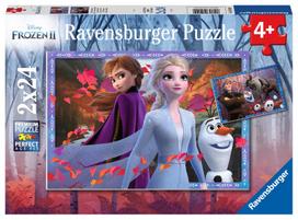 frozen puzzle - Ravensburger Puzzle Frozen 2 Frosty Adventures 2x24pcs 05010 - 1 nuotrauka