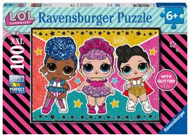 lol surprise - Ravensburger XXL Puzzle LOL Surprise Glittery 100pcs 12881 - 1 nuotrauka