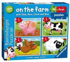 Ravensburger Puzzle On The Farm 4in1 07302