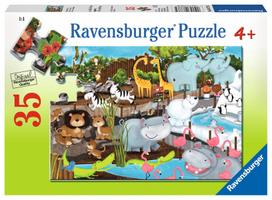 Ravensburger Puzzle Day At The Zoo 35pcs 08778