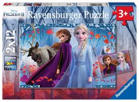 frozen puzzle - Ravensburger Puzzle Frozen 2 Journey Into The Unknown 2x12pcs 05009 - 1 nuotrauka