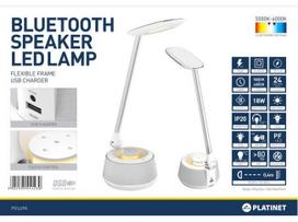 stalines lempos staliukas - Platinet PowerFull LED Lamp with Speaker&USB Charger Port PDLU9A - 6 nuotrauka
