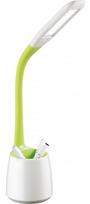 stalines lempos staliukas - Platinet PDLJ5 Desk Lamp w/ Pen Holder 6.5W White/Green - 2 nuotrauka