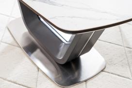 pigu lt valgomojo stalai - Valgomojo stalas Signal Meble Armani White/Black Matt, 2200x900x760 mm - 5 nuotrauka