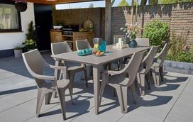 lauko kedes ruda - Keter Dante High Back Garden Chair Beige - 4 nuotrauka