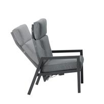 senukai kedes lauko - Home4you Casper Garden Furniture Set Dark Grey - 3 nuotrauka