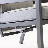 senukai kedes lauko - Home4you Casper Garden Furniture Set Dark Grey - 7 nuotrauka