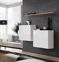 balta pakabinama lentyna - ASM Switch SB I Hanging Cabinet/Shelf Set White/Wotan - 2 nuotrauka
