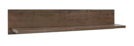 Black Red White Balin Wall Shelf Dark Oak