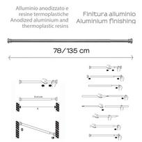 vonios karnizai - Vonios karnizas Gedy TEST7001310, 78–135 cm - 3 nuotrauka