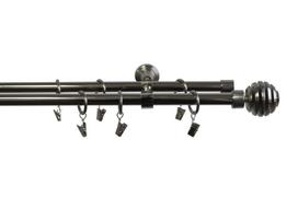 dviguba karnizas - Dvigubo karnizo komplektas Domoletti F511252, 240 cm, Ø 16 mm - 2 nuotrauka