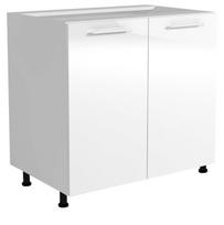 apatine virtuvine spintele - Halmar Kitchen Bottom Cabinet Vento D 80/82 White - 1 nuotrauka