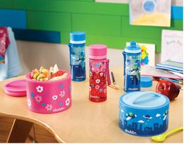 aladdin gertuve - Aladdin Aveo Water Bottle 0.35l Blue Graphic - 6 nuotrauka
