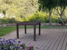 keter stalas - Lauko stalas Keter Melody Brown, 95 x 95 x 74 cm - 5 nuotrauka