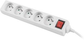 Lanberg Power Strip 3m White PS1-05E-0300-W