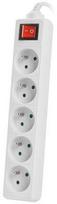 power cable 3.5 - Lanberg Power Strip 3m White PS1-05E-0300-W - 4 nuotrauka