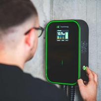 elektromobilio ikrovimo stotele type 2 - GREENCELL Charger Wallbox GC EV PowerBox 22kW with Type 2 - 6 nuotrauka