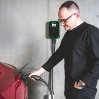 elektromobilio ikrovimo stotele type 2 - GREENCELL Charger Wallbox GC EV PowerBox 22kW with Type 2 - 8 nuotrauka
