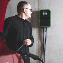 elektromobilio ikrovimo stotele type 2 - GREENCELL Charger Wallbox GC EV PowerBox 22kW with Type 2 - 9 nuotrauka