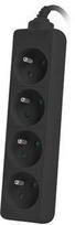 ilgintuvas 1,5m - Lanberg Power Strip 1.5m Black PS0-04E-0150-BK - 3 nuotrauka