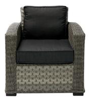Home4you Geneva Arm Chair Dark Grey
