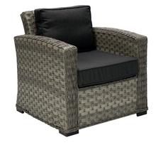 lauko kede kreslas fotelis - Home4you Geneva Arm Chair Dark Grey - 2 nuotrauka