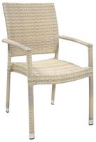 Home4You Armrest Chair Wicker 3 Beige